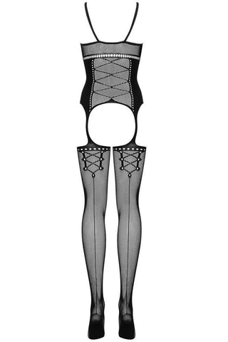 Obsessive - Ολόσωμο καλσόν Αυτοκινήτου - Bodystocking G314 Μαύρο OB2713 - E-string.gr
