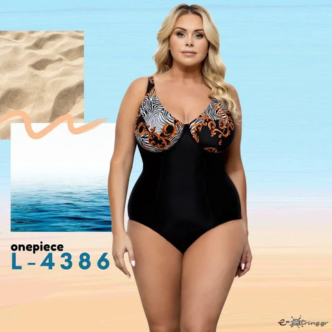 Lorin - Γυναικείο Μαγιό - Ολόσωμο Lorin Μαύρο L-4386 - E-string.gr