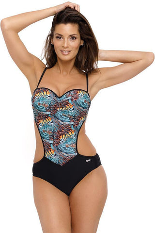 Marko - Γυναικείο Μαγιό - Ολόσωμο Jovita Μαύρο M-535 - E-string.gr