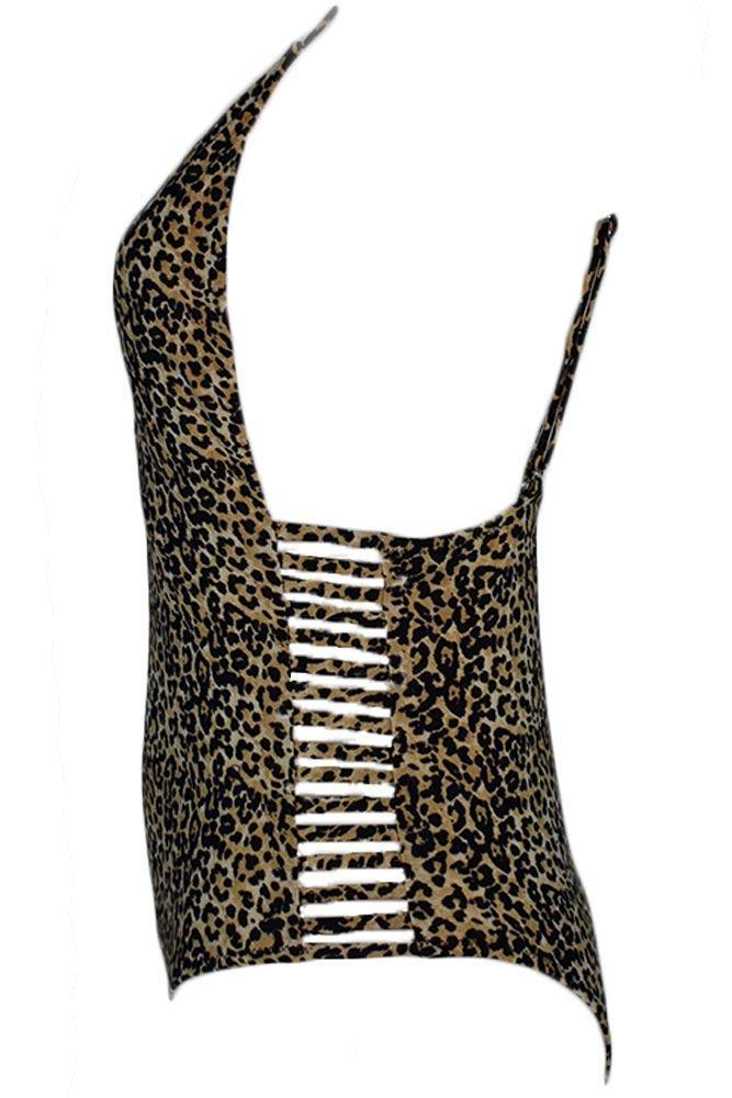 SLP - Γυναικείο Μαγιό - Ολόσωμο Leopard Μπεζ ES1939-Beige - E-string.gr