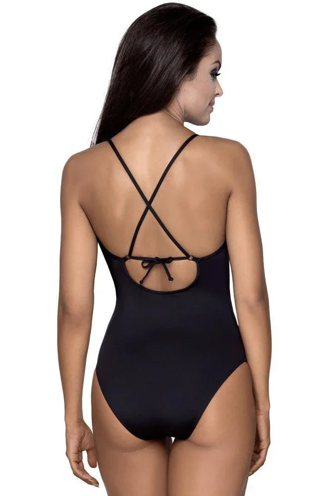 Lorin - Γυναικείο Μαγιό - Ολόσωμο Lorin Μαύρο L-4235 - E-string.gr
