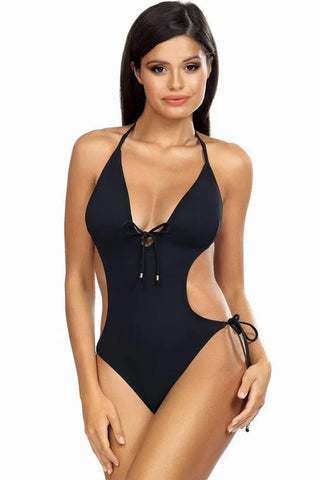 Lorin - Γυναικείο Μαγιό - Ολόσωμο Lorin Μαύρο L-4465 - E-string.gr