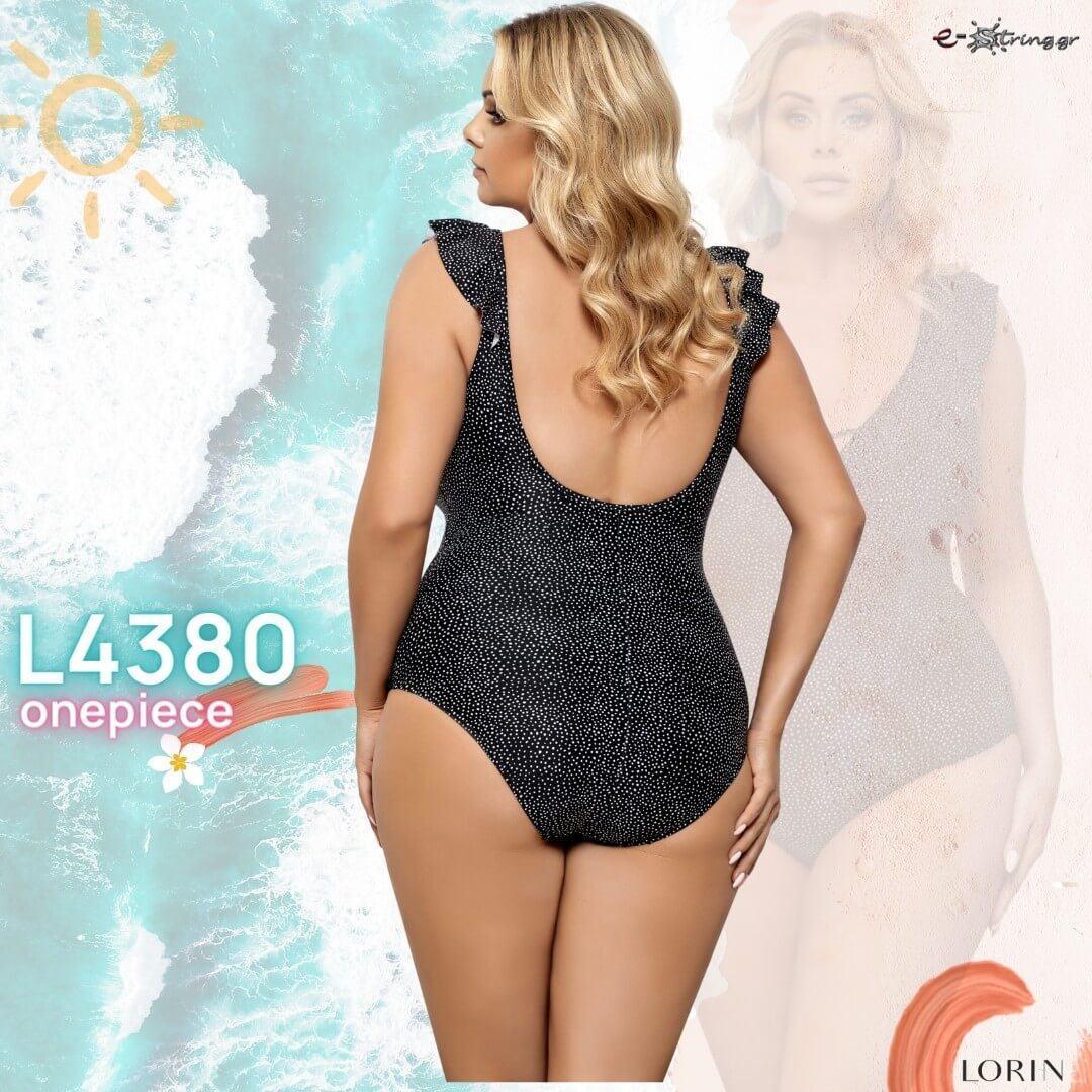 Lorin - Γυναικείο Μαγιό - Ολόσωμο Lorin Μαύρο L-4380 - E-string.gr