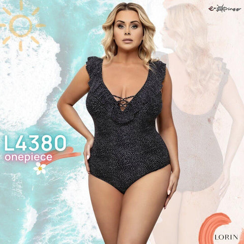 Lorin - Γυναικείο Μαγιό - Ολόσωμο Lorin Μαύρο L-4380 - E-string.gr