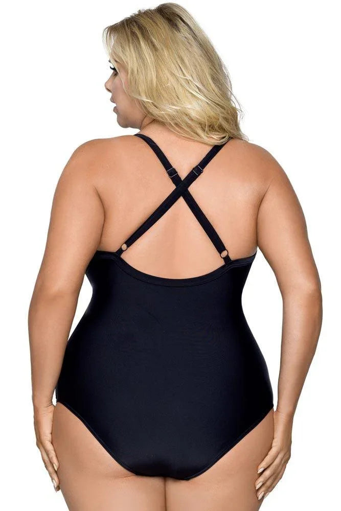 Lorin - Γυναικείο Μαγιό - Ολόσωμο Lorin Μαύρο L-4218 - E-string.gr