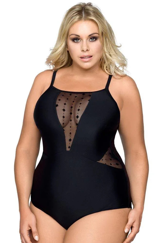 Lorin - Γυναικείο Μαγιό - Ολόσωμο Lorin Μαύρο L-4218 - E-string.gr