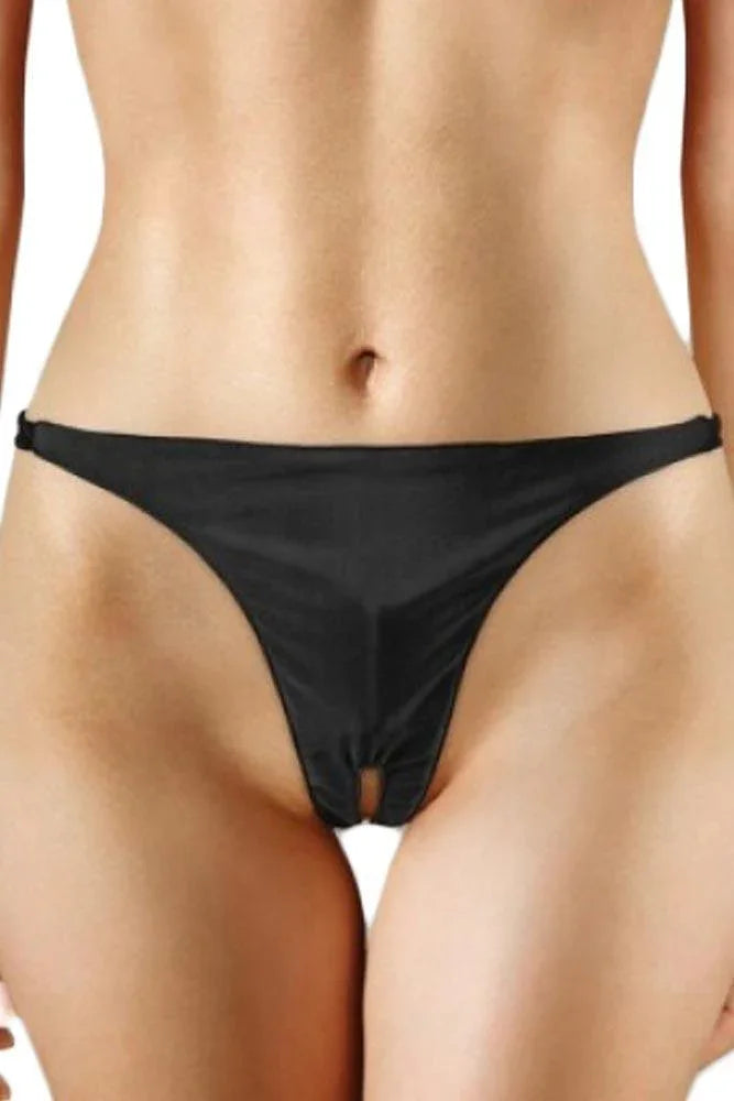 Ouch! - Εσώρουχο με δόνηση - Panty with Vibrating Bullet Μαύρο S4F03786 - E-string.gr