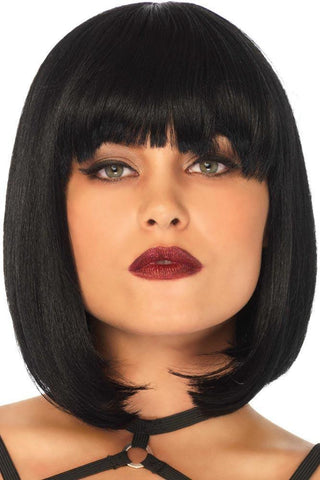 Leg Avenue - Περούκα - Short natural bob wig Μαύρη LG-A1527 - E-string.gr