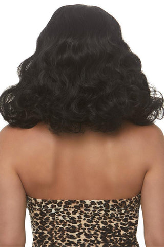 Leg Avenue - Περούκα - Retro bang curly bob wig Μαύρη LG-A2860-Black - E-string.gr