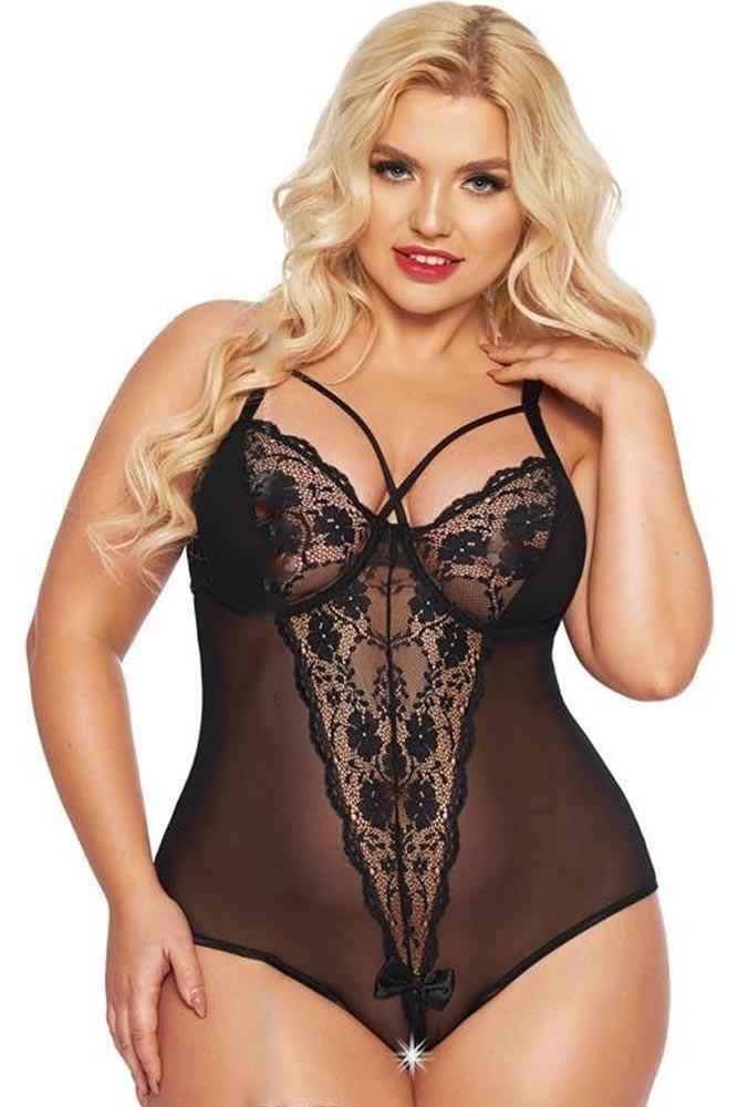 Softland - Γυναικείο Κορμάκι - Amanda Body Μαύρο SFL1891-Black - E-string.gr
