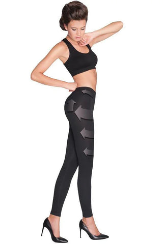 Gatta - Push up Κολάν - Gatta Fitleggins Μαύρο GT-Fitleggins - E-string.gr