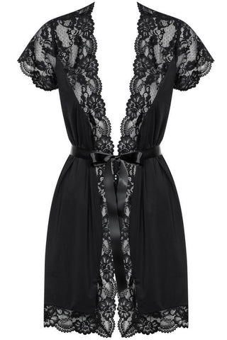 Obsessive - Γυναικεία ρόμπα - Obsessive 810 Peignoir Μαύρη OB2973 - E-string.gr