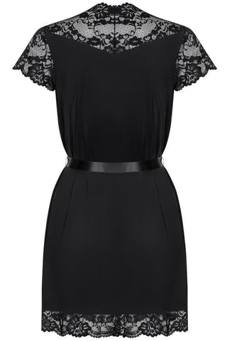 Obsessive - Γυναικεία ρόμπα - Obsessive 810 Peignoir Plus Size Μαύρη OB2997 - E-string.gr
