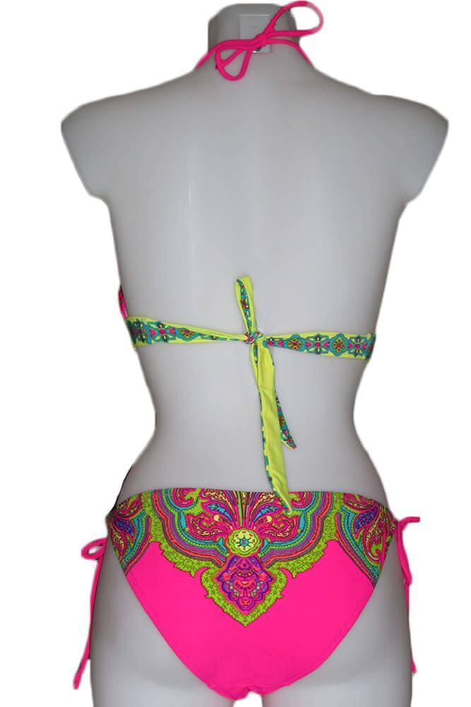 AnnaMu - Γυναικείο Μαγιό - Mina Colorful Bikini SC-3129-Pink - E-string.gr