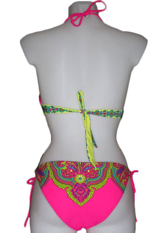 AnnaMu - Γυναικείο Μαγιό - Mina Colorful Bikini SC-3129-Pink - E-string.gr