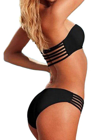AnnaMu - Γυναικείο Μαγιό Μπικίνι - Maria Bikini Black SCL-3161 - E-string.gr