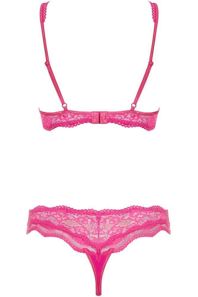 Obsessive - Γυναικείο σετ Εσωρούχων - Obsessive Luvae Set Ροζ OB1463 - E-string.gr