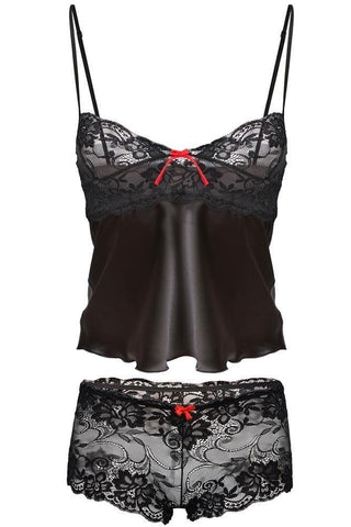 Dkaren - Γυναικείο σετ εσωρούχων - Dkaren AGA Μαύρο DK-AGA-Black - E-string.gr