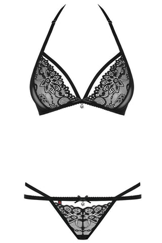 Obsessive - Γυναικείο σετ εσωρούχων - Obsessive 838-Set 2pcs Μαύρο OB2461 - E-string.gr