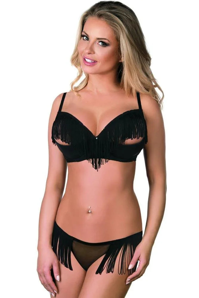 Excellent Beauty - Γυναικείο Σετ Εσώρουχα - Excellent Beauty Μαύρο L-106 - E-string.gr