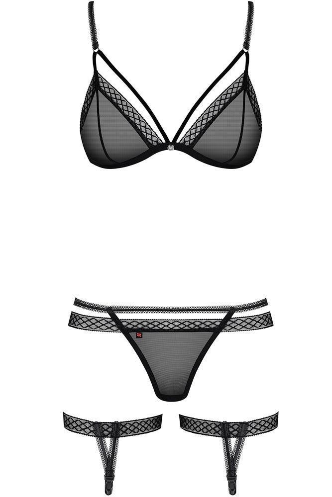 Obsessive - Γυναικείο σετ εσωρούχων- Obsessive 855 Set OB8280 - E-string.gr