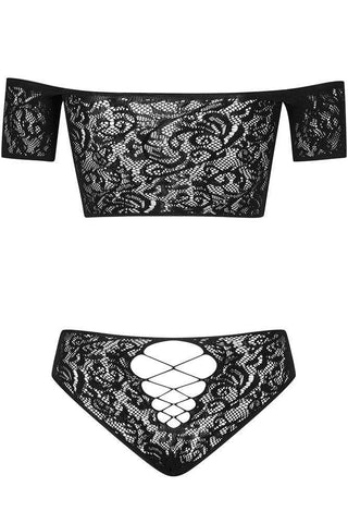 Obsessive - Γυναικείο σετ εσωρούχων - Obsessive Inessita 2-pcs set μαύρο OB3191 - E-string.gr