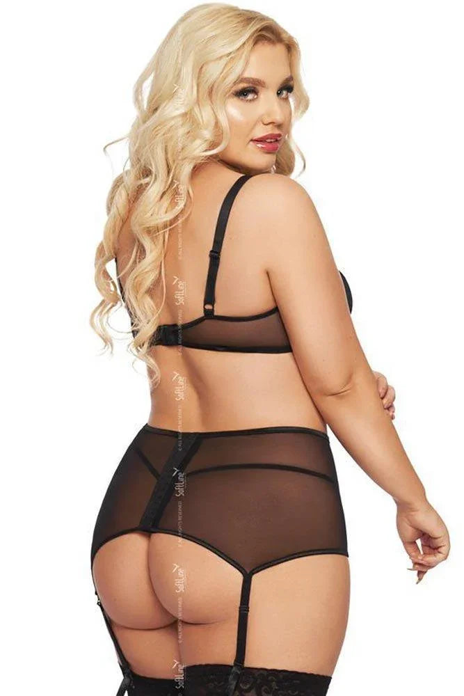 Softland - Γυναικείο σετ εσωρούχων - Softline Dolores Μαύρο SFL1893-Black - E-string.gr