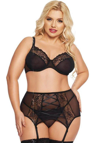Softland - Γυναικείο σετ εσωρούχων - Softline Dolores Μαύρο SFL1893-Black - E-string.gr