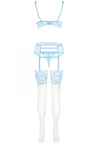 Livco Corsetti - Γυναικείο σετ εσώρουχα - Livco Acarin Set Γαλάζιο LC90409 - E-string.gr