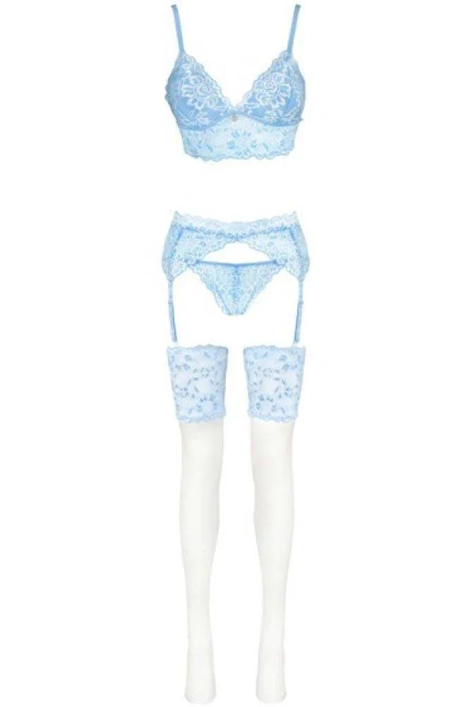Livco Corsetti - Γυναικείο σετ εσώρουχα - Livco Acarin Set Γαλάζιο LC90409 - E-string.gr