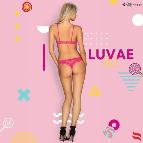 Obsessive - Γυναικείο σετ Εσωρούχων - Obsessive Luvae Set Ροζ OB1463 - E-string.gr
