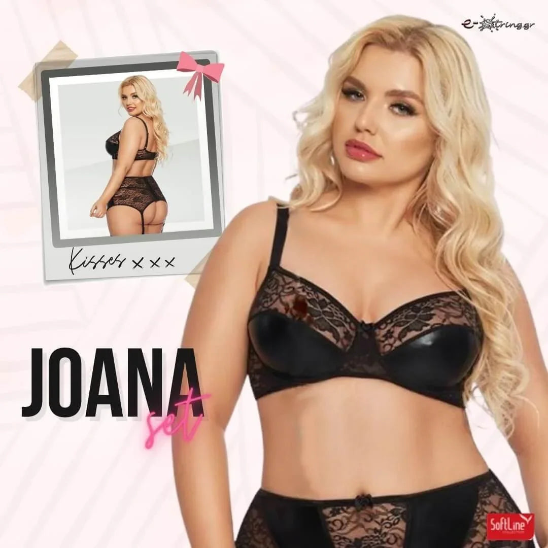 Softland - Γυναικείο σετ εσωρούχων - Softline Joana Μαύρο SFL1898-Black - E-string.gr