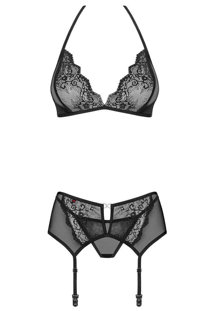 Obsessive - Γυναικείο σετ εσωρούχων- Obsessive Merossa set 3pcs OB3438 - E-string.gr
