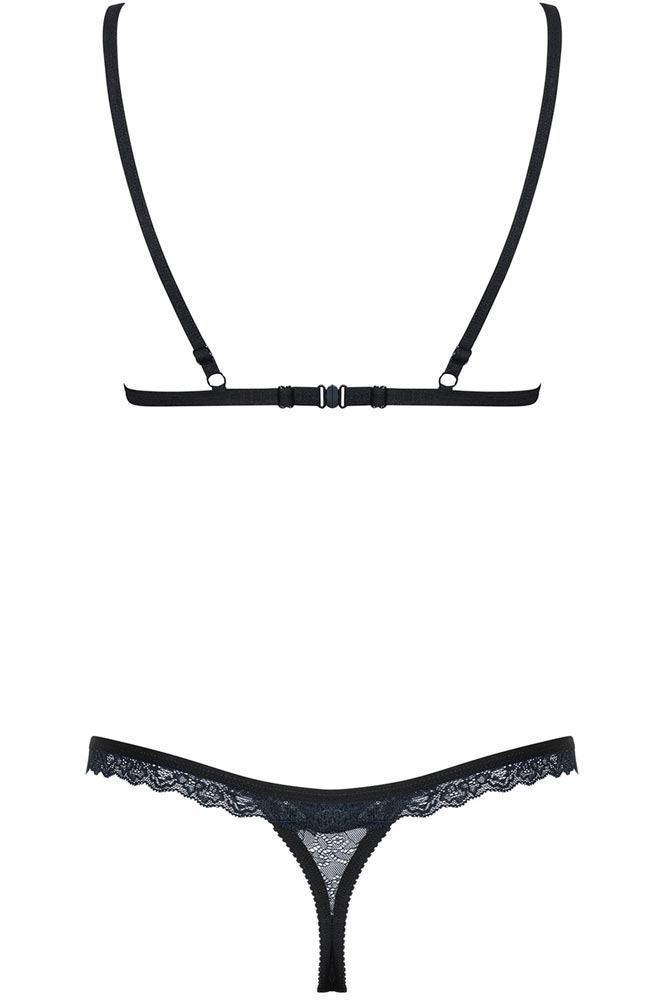 Obsessive - Γυναικείο σετ εσωρούχων - Obsessive 866- set 2 pcs Μαύρο OB9546 - E-string.gr