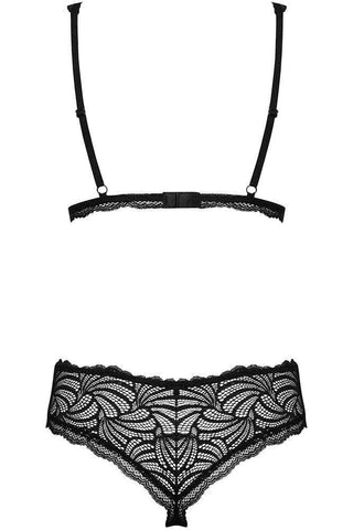 Obsessive - Γυναικείο σετ εσωρούχων - Obsessive Sweetia- set 2 pcs Μαύρο OB0947 - E-string.gr