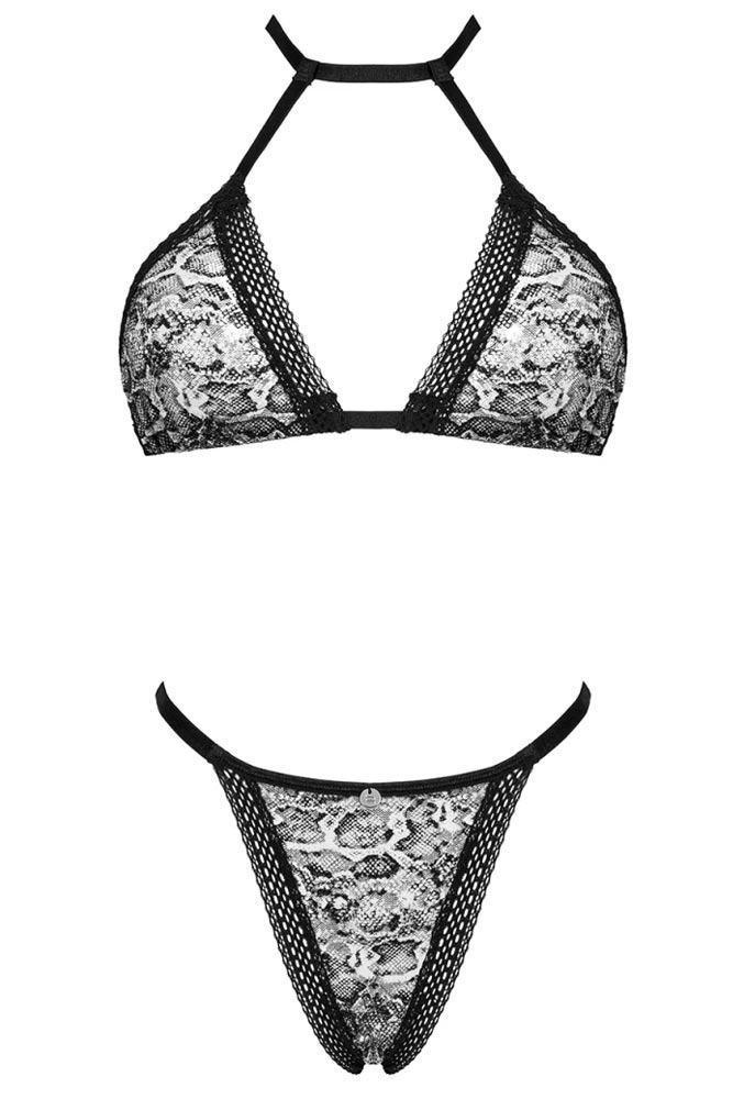 Obsessive - Γυναικείο σετ εσωρούχων - Obsessive Xenita 2-pcs set Snake OB5478 - E-string.gr