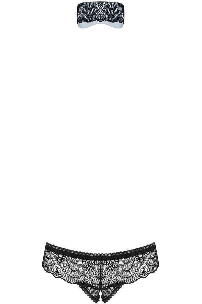 Obsessive - Γυναικείο σετ εσωρούχων - Obsessive Firella 2 pcs set Μαύρο OB8166 - E-string.gr