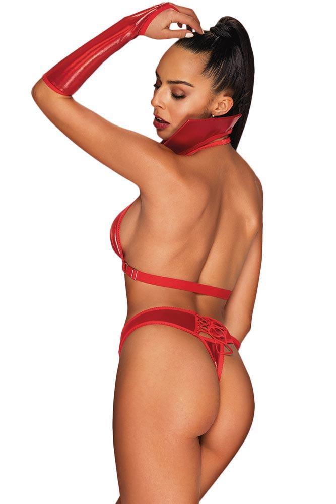 Obsessive - Γυναικείο σετ εσωρούχων - Obsessive Vampines set Κόκκινο OB3276 - E-string.gr