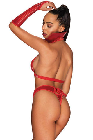 Obsessive - Γυναικείο σετ εσωρούχων - Obsessive Vampines set Κόκκινο OB3276 - E-string.gr