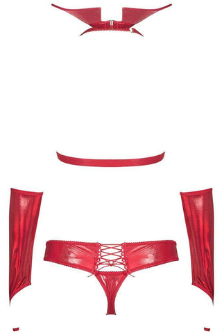 Obsessive - Γυναικείο σετ εσωρούχων - Obsessive Vampines set Κόκκινο OB3276 - E-string.gr