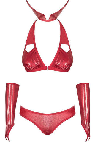 Obsessive - Γυναικείο σετ εσωρούχων - Obsessive Vampines set Κόκκινο OB3276 - E-string.gr