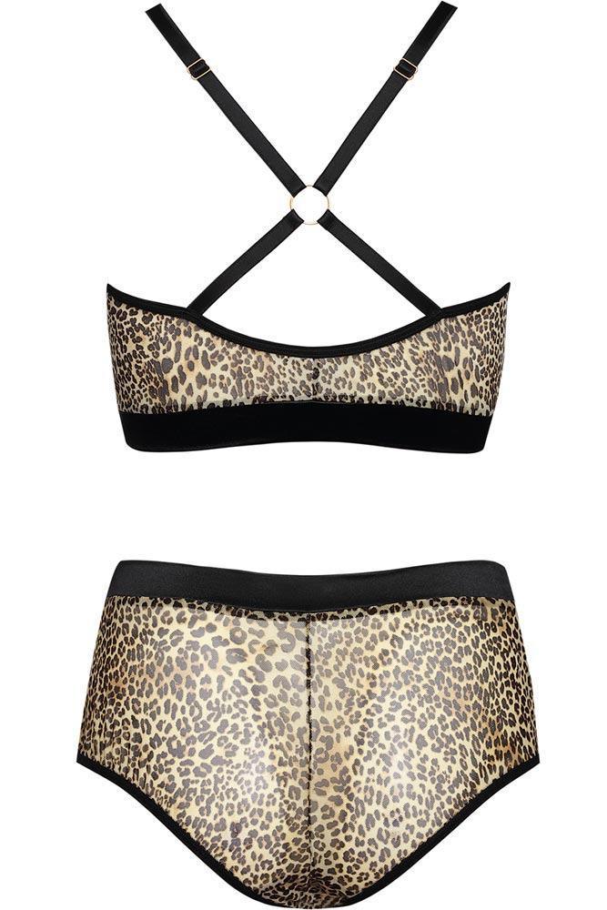 Anais - PLUS SIZE Set - AS Marciana Set Λεοπαρ AS10052 - E-string.gr