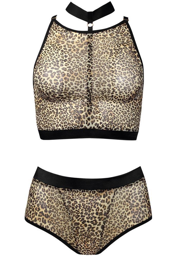 Anais - PLUS SIZE Set - AS Marciana Set Λεοπαρ AS10052 - E-string.gr