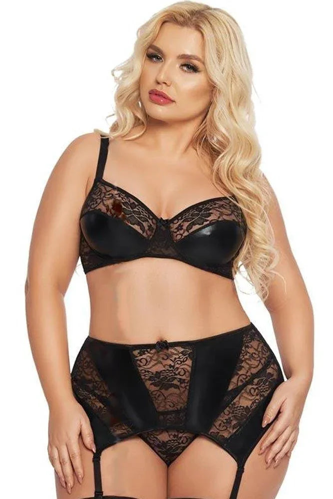 Softland - Γυναικείο σετ εσωρούχων - Softline Joana Μαύρο SFL1898-Black - E-string.gr