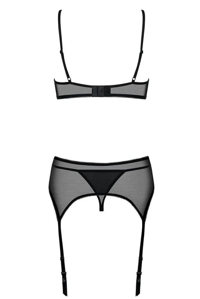 Obsessive - Γυναικείο σετ εσωρούχων- Obsessive Greyla Set OB9455 - E-string.gr
