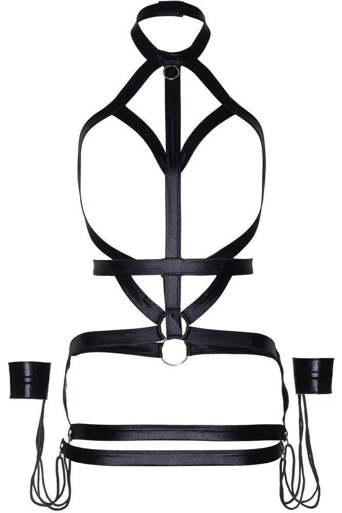 Leg Avenue - Γυναικείο φόρεμα - Leg Avenue Bondage Body Harness Μαύρο LG4024 - E-string.gr