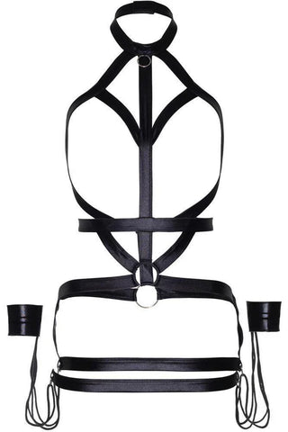 Leg Avenue - Γυναικείο φόρεμα - Leg Avenue Bondage Body Harness Μαύρο LG4024 - E-string.gr