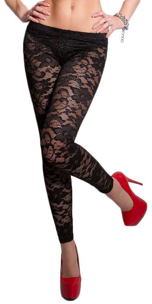 KouCla - Sexy collant - with lace LE19221 - E-string.gr