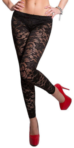 KouCla - Sexy collant - with lace LE19221 - E-string.gr