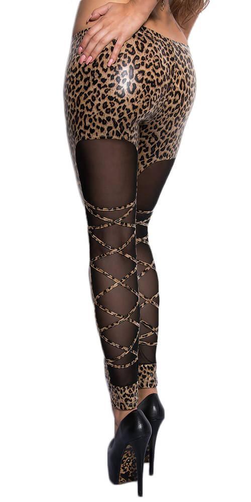 KouCla - Sexy collant - with NetApp LE18257-LEO - E-string.gr